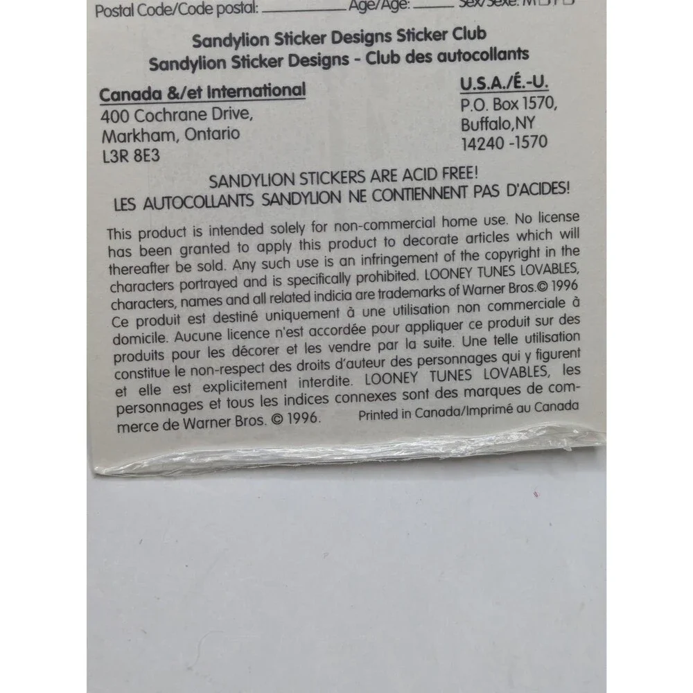 Sandylion vintage 1996